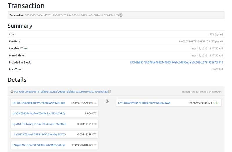 Litecoin: 2.50 Min Transaction (Insight)