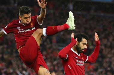 Mohamed Salah nearly gets beheaded by Roberto Firmino after scoring his second against Roma: UEFA Champions League - Semi-Final, First Leg 2018