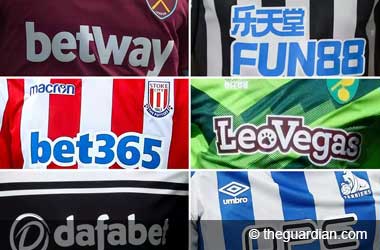 UK Football Teams shirt betting sponsors
