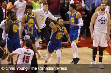 Golden State Warriors Celebrate Winning Game 5 in NBA Final 2019