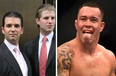 Donald Trump Jr., Eric Trump and Colby Covington