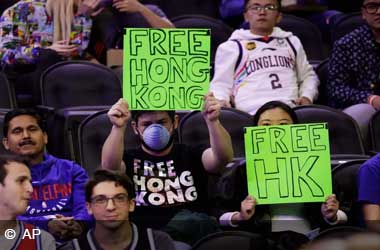 Hong Kong supporters at NBA Game in China
