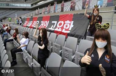 FC Deoul use 'sex dolls' to stand in for fans