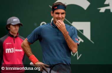 Roger Federer ponders after defeat at the Geneva Open 2021