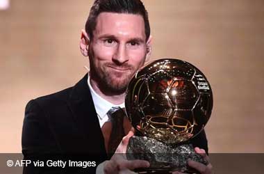 Lionel Messi winning a Ballon d’Or