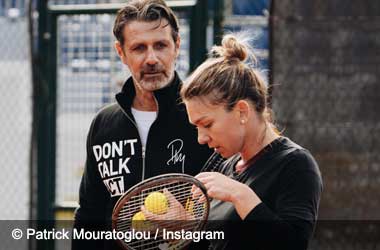 Patrick Mouratoglou and Simona Halep