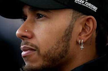 Lewis Hamilton wearing jewellery