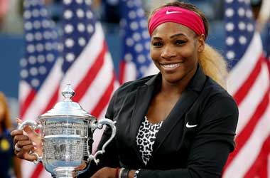 Serena William winning the US Open 2014