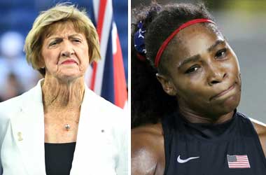 Margaret Court and Serena Williams