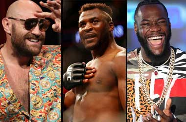 Tyson Fury, Francis Ngannou and Deontay Wilder