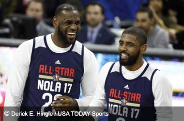 Lebron James and Kyrie Irving at NBA All Star Game: New Orleans 2017