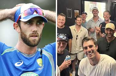 Glenn Maxwell and Pat Cummins seen drinking out after 'Six and Out' Gig