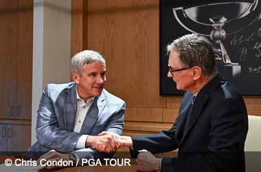 Jay Monahan (PGA TOUR Commissioner) and John W. Henry (Strategic Sports Group) launch PGA TOUR Enterprises