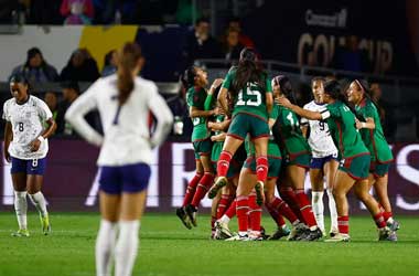 Mexico celebrate beating USWNT at CONCACAF W Gold Cup 2024, Group Stage