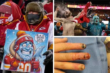 Kansas City Chiefs fans who braced extreme temperatures suffer frostbite