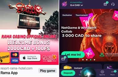 Fake Casino Rama advertising which leads to WinSpirit Casino