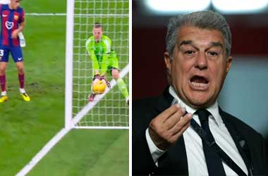 Lamine Yamal disallowed goal in El Classico angers Joan Laporta