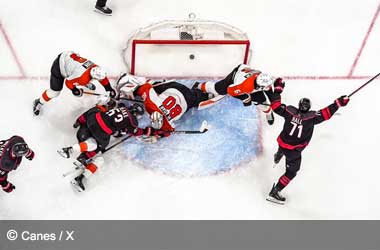 Hurricanes Edge Flyers in OT, Take 2-0 Series Lead