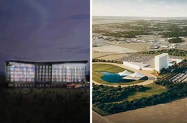 Renderings of proposed Shoshone-Paiute and Coeur d'Alene Casino and Shoshone-Bannock Casino