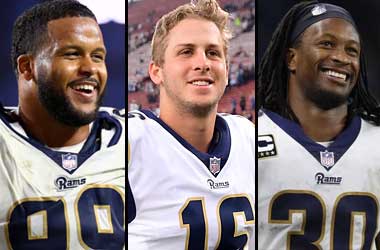 Aaron Donald, Jared Goff and Todd Gurley