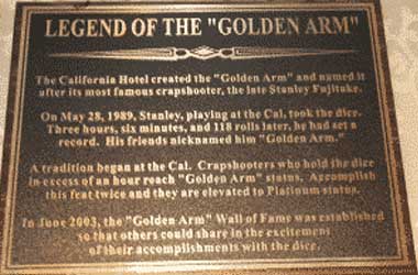 Legend of the 'Golden Arm' Plaque