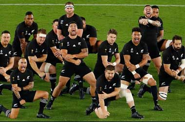 The All Blacks performing the Haka